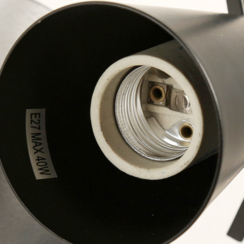 Frendorf | Metallische Globale Wandlicht Einrichtung Industrieller Stil 1 Glühbirne Schlafzimmer Einstellbare Wandleuchte Beleuchtung in Schwarz