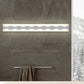Frendorf | 16"/19.5" Breite LED Badezimmer Spiegel Beleuchtung mit Wellen-Acrylschirm Weißer Wand-Sconce in Warm/Weiß Licht