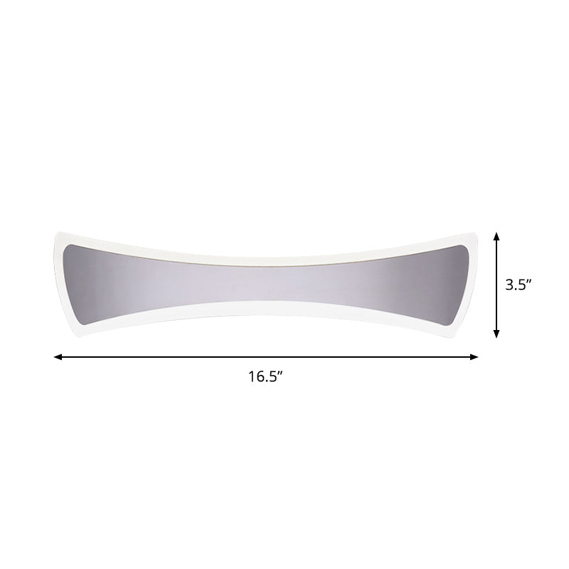 Frendorf | 16.5"/20.5" Breite Wasserdichte Fliegen-vanity-Beleuchtung Leuchte Minimalistische Acryl-LED Badezimmer Vanity Wandlampe in Warm/Weiß