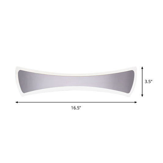 Frendorf | 16.5"/20.5" Breite Wasserdichte Fliegen-vanity-Beleuchtung Leuchte Minimalistische Acryl-LED Badezimmer Vanity Wandlampe in Warm/Weiß