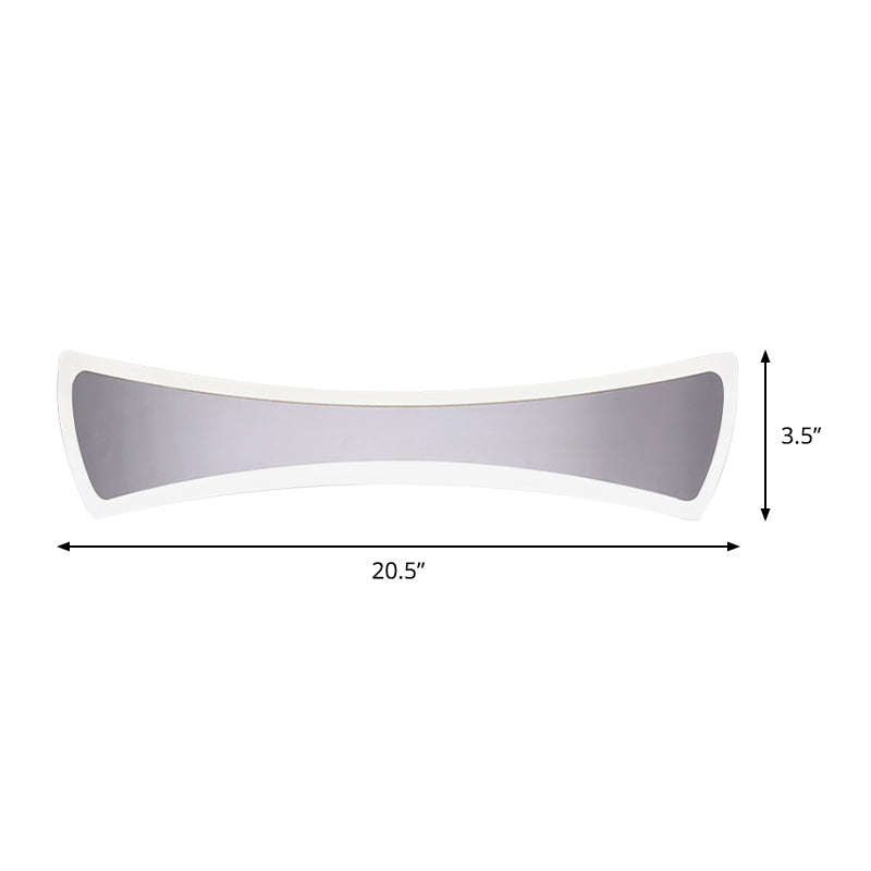 Frendorf | 16.5"/20.5" Breite Wasserdichte Fliegen-vanity-Beleuchtung Leuchte Minimalistische Acryl-LED Badezimmer Vanity Wandlampe in Warm/Weiß