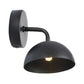 Frendorf | 1 Licht Wandlamp Industriële Koepel Shade Metaal Omlaag Wandlicht met Gebogen Arm in Zwart/Brons voor Slaapkamer
