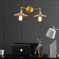 Frendorf | 2 Lampen Flachschirm Wandbeleuchtung Industriestil Messing/Rost Metall Wandmontage Leuchte für Flur