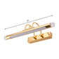 Frendorf | 16"/21" Breite Zylindrische Vanity Lichtarmatur Modernismus Stil Metallic LED Innen Wandlampe in Gold, Warm/Weiß Beleuchtung