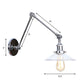 Frendorf | Klar Glas Konische Wandlampe Vintage Stil 1 Licht Wohnzimmer Beleuchtung Fixture in Chrom
