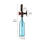 Frendorf | Braun/Blaue Flasche Wand Scone Lampe Vintage Stilvolle Glas 1 Glühbirne Wohnzimmer Wandbeleuchtung mit Manometer und Ventil