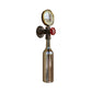 Frendorf | Braun/Blaue Flasche Wand Scone Lampe Vintage Stilvolle Glas 1 Glühbirne Wohnzimmer Wandbeleuchtung mit Manometer und Ventil