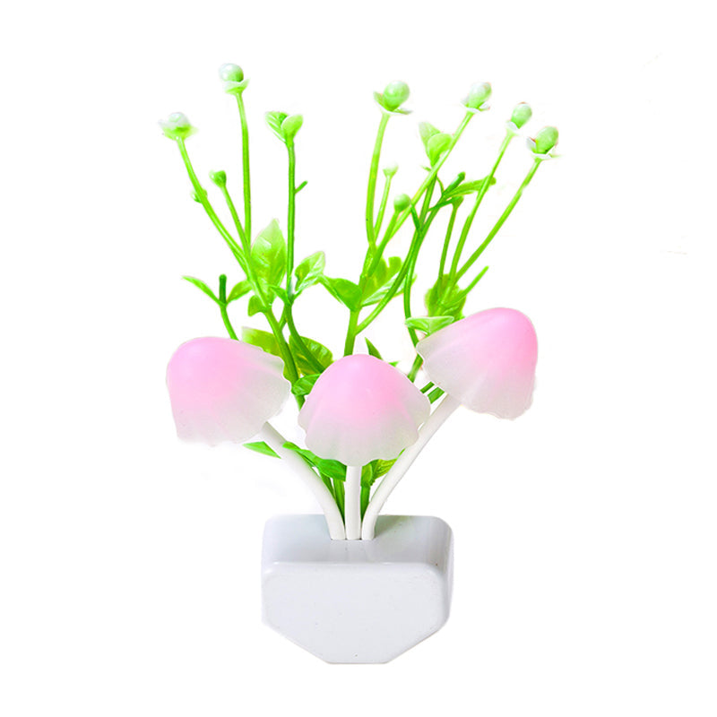 Frendorf | Decoratieve Zeewier Plastic Wandlamp Plug-in LED Nachtlamp in Groen, Multicolore Licht