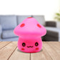 Frendorf | Mini Mushroom Plug-in Nachtlicht Cartoon Kunststoff Nursery LED Wandleuchte in 7 Farben Licht, Weiß/Rot/Blau