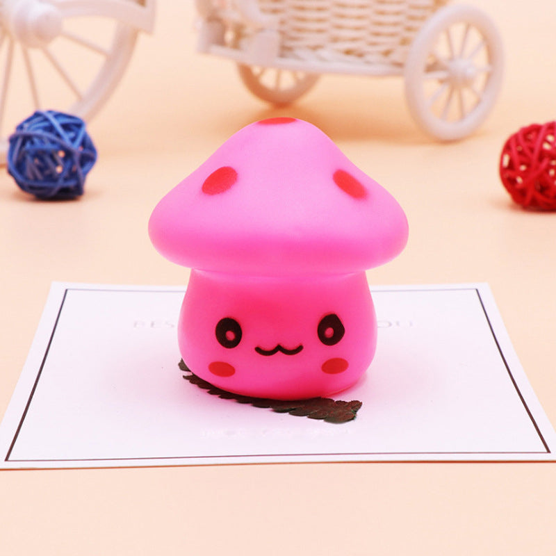 Frendorf | Mini Mushroom Plug-in Nachtlicht Cartoon Kunststoff Nursery LED Wandleuchte in 7 Farben Licht, Weiß/Rot/Blau