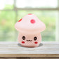 Frendorf | Mini Mushroom Plug-in Nachtlicht Cartoon Kunststoff Nursery LED Wandleuchte in 7 Farben Licht, Weiß/Rot/Blau