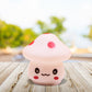 Frendorf | Mini Mushroom Plug-in Nachtlicht Cartoon Kunststoff Nursery LED Wandleuchte in 7 Farben Licht, Weiß/Rot/Blau