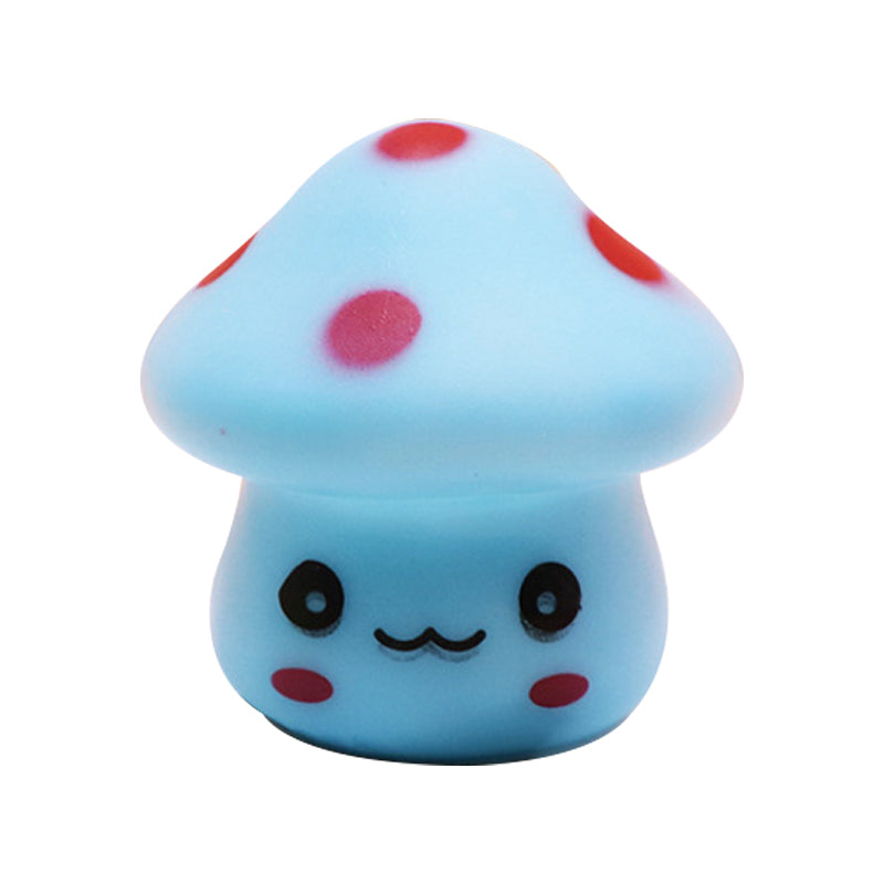 Frendorf | Mini Mushroom Plug-in Nachtlicht Cartoon Kunststoff Nursery LED Wandleuchte in 7 Farben Licht, Weiß/Rot/Blau