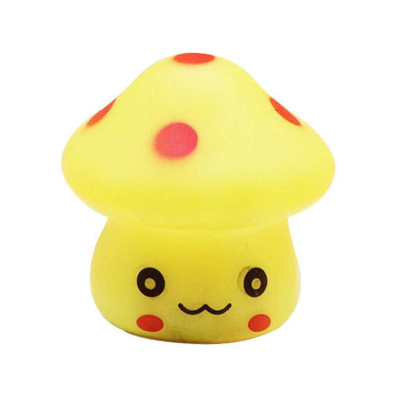 Frendorf | Mini Mushroom Plug-in Nachtlicht Cartoon Kunststoff Nursery LED Wandleuchte in 7 Farben Licht, Weiß/Rot/Blau
