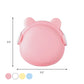 Frendorf | Plastic Bear Wand Nachtlicht Cartoon Pink/Blau/Weiß Plug-in LED Nachtbeleuchtung mit Lichtsensor