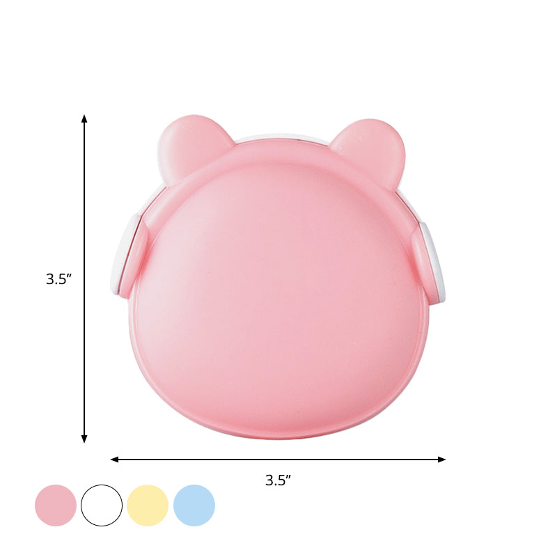 Frendorf | Plastic Bear Wand Nachtlicht Cartoon Pink/Blau/Weiß Plug-in LED Nachtbeleuchtung mit Lichtsensor