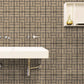 Frendorf | Rural Brick Peel off Wallpaper Panel Set in Brown Badezimmer Wandkunst, 12' L x 12" B