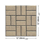 Frendorf | Rural Brick Peel off Wallpaper Panel Set in Brown Badezimmer Wandkunst, 12' L x 12" B