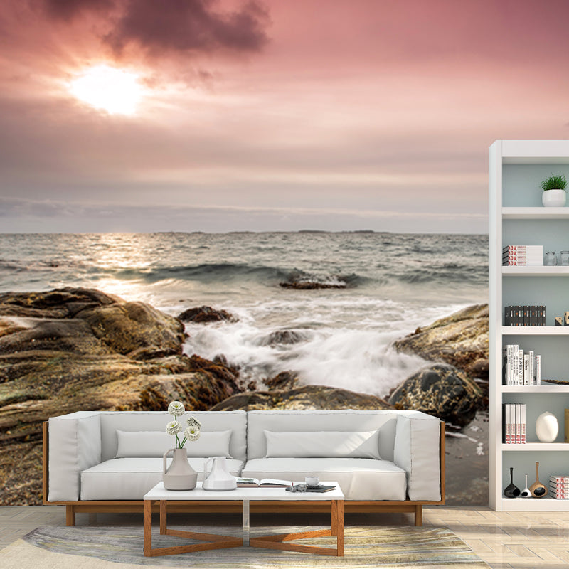 Frendorf | Vast Sea und Felsen Wandbild für das Wohnzimmer Seelandschaften Wandverkleidung, Individuelle Größe verfügbar