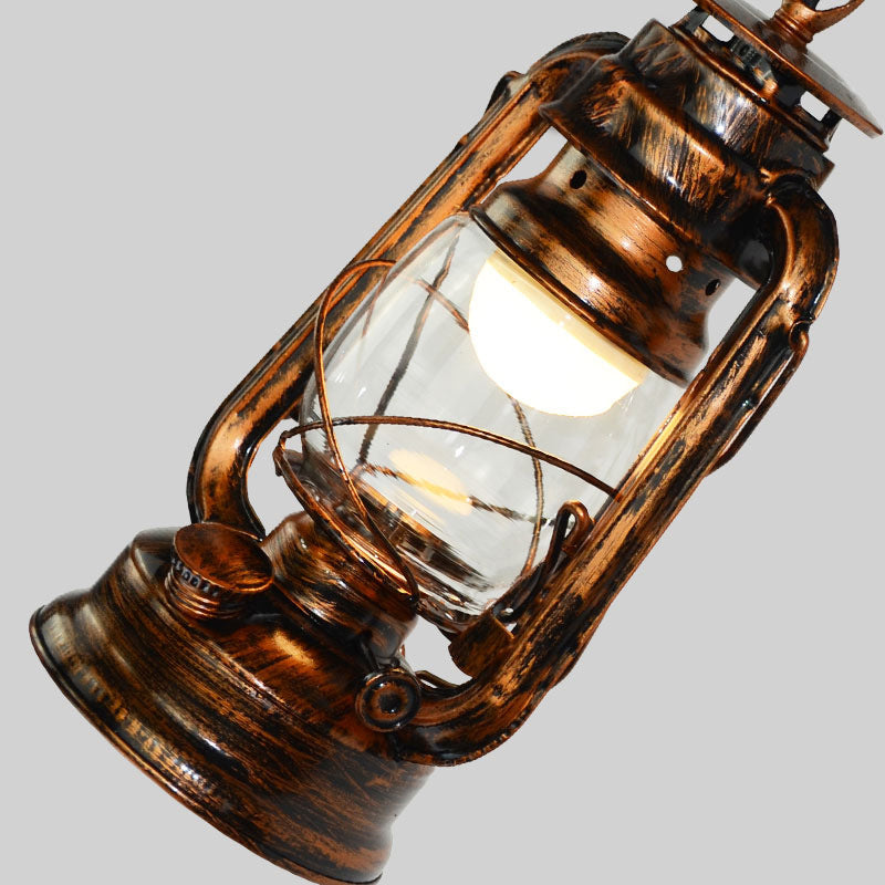 Frendorf | 1 Lichtheldere Glazen Wandlamp Licht Coastal Bronze Kerosine Woonkamer Verlichtingsarmatuur