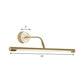 Frendorf | 16"/20" W Slim Zylindrischer Schminkspiegel Licht Modernismus Metall LED Gold Wandmontage Lampe für Schlafzimmer, Warm/Weiß Beleuchtung