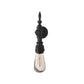 Frendorf | Open Bulb Eetkamer Wandlamp Vintage Stijl Metaal 1 Hoof Black Wandlamp Sconces met Aan/Uit Schakelaar