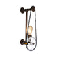 Frendorf | Iron Gear Fahrrad Wandlampe Lager 1 Licht Restaurant Wandmontierte Lampe in Bronze mit Rohrarm
