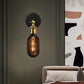 Frendorf | Capsule Cage Restaurant Wandlamp Sconces Fabrieksmetaal 1 Hoofd Zwart en Messing Wandlamp