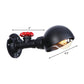 Frendorf | Industrieel Stijl Half Global Wandlamp 1 Licht Metalen Wandarmatuur met Rode Klepdecoratie in Zwart