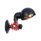 Frendorf | Vintage Style Pipe Wandlamp Sconces met Koepelkap en Ventielwiel 1 Licht Metaal Wandarmatuur in Zwart