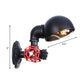 Frendorf | Vintage Style Pipe Wandlamp Sconces met Koepelkap en Ventielwiel 1 Licht Metaal Wandarmatuur in Zwart