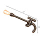 Frendorf | 1 Glühbirne pistolenförmige Wandlampe mit Rohrdesign Lagerstil Antikbronze Eisen Wandmontierte Leuchte