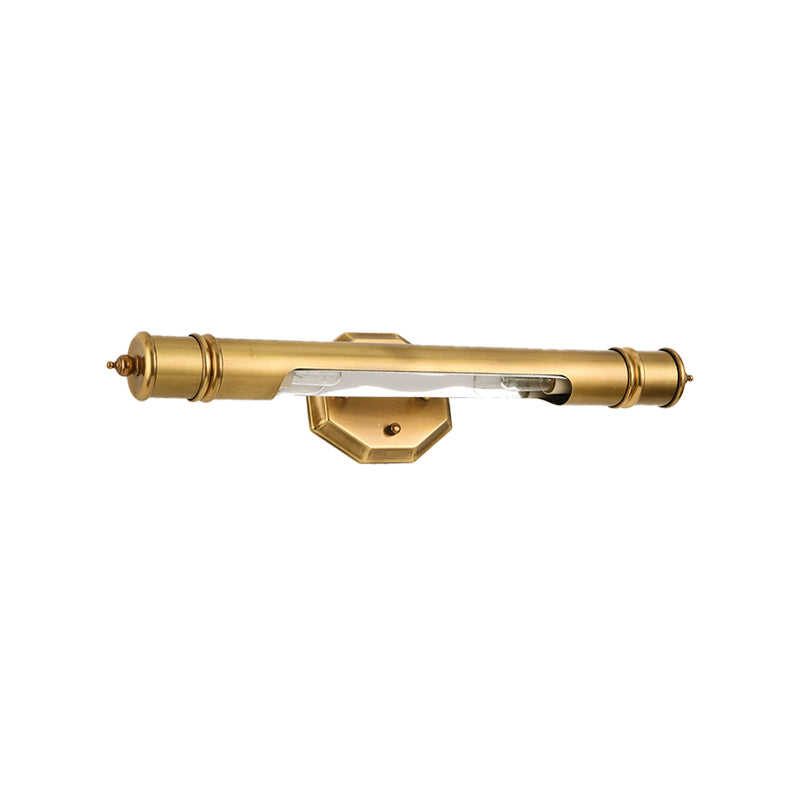 Frendorf | 18"/21.5" L Verlängerte Metall-Waschtischbeleuchtung Landhausstil 2 Köpfe Badezimmer Wandmontierte Leuchte in Gold
