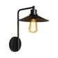 Frendorf | Schwarz/Weiß Flare Wandlampe Vintage Rustik Eisen 1 Glühbirne Wohnzimmer Wandlicht mit Winkelarm