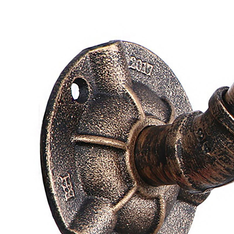 Frendorf | 1 Kopf Wasserleitung Wandlicht Wandleuchte Vintage Industrie Bronze Metallische Wandlampe für Flur