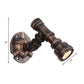 Frendorf | 1 Kopf Wasserleitung Wandlicht Wandleuchte Vintage Industrie Bronze Metallische Wandlampe für Flur