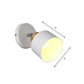 Frendorf | Draaibare Trommel Metalen Wandverlichting Retro 1 Licht Binnen Wand Sconces in Wit