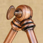 Frendorf | Vintage Stijlvolle Schotel Wandlamp 1 Licht Metaal Wandmontage Lamp met Slingerarm in Messing/Koper