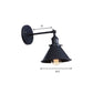 Frendorf | Schwarz/Messing-Finish Flared Sconce Lichtarmatur Industrie Metall 1 Glühbirne Schlafzimmer Wandlicht, 7"/8,5" Breite