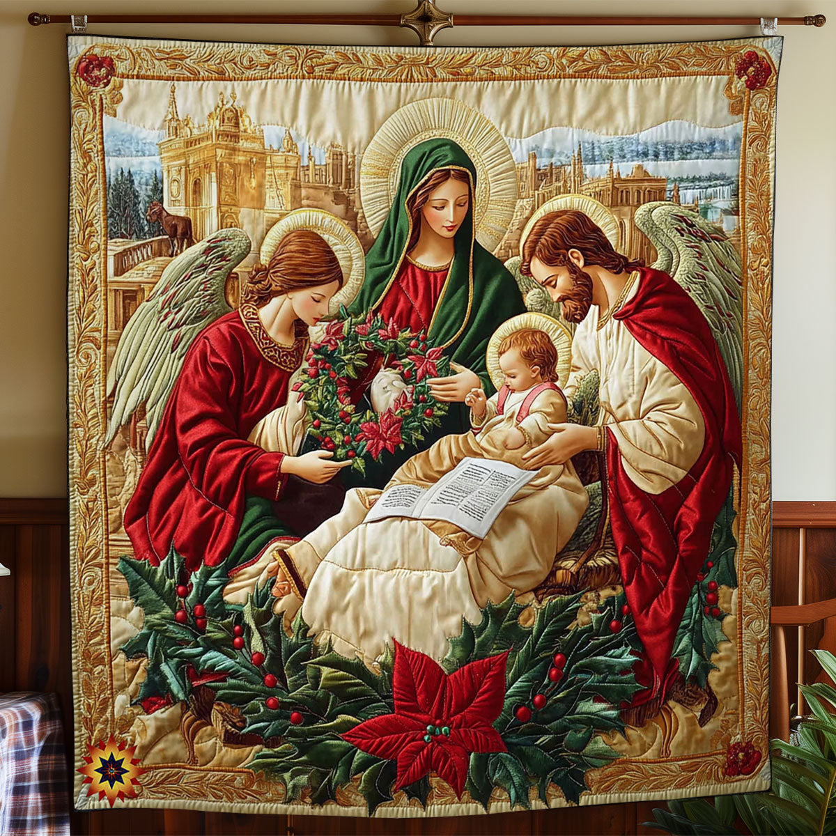 Maria und Jesus Bettdecke