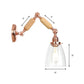 Frendorf | Tapered Clear Glass Wandlamp Industrieel Enkelvoudige Bulb Woonkamer Sconces Licht in Roségoud