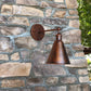 Schwarz/Rost 1 Kopf Wandlampe Landhausstil Schmiedeeisen konisch verstellbare Wandleuchte für den Außenbereich