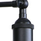 Schwarz/Rost 1 Kopf Wandlampe Landhausstil Schmiedeeisen konisch verstellbare Wandleuchte für den Außenbereich