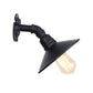 Frendorf | Gebogene Pijp Metalen Wandlamp industrieel Stil 1 Kop Gang Wandlamp Sconces met Conische Shade in Zwart