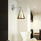 Frendorf | Konisch Wohnzimmer Wandbeleuchtung Industriestil Metallisch 1 Kopf Messing/Bronze Wandmontage Licht