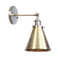 Frendorf | Konisch Wohnzimmer Wandbeleuchtung Industriestil Metallisch 1 Kopf Messing/Bronze Wandmontage Licht