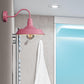 Frendorf | Industriële Stijl Barn Wandlamp 1 Gloeilamp Metalen Wandverlichting met Gooseneck Arm in Blauw/Roze, 10"/14" Breed