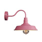 Frendorf | Industriële Stijl Barn Wandlamp 1 Gloeilamp Metalen Wandverlichting met Gooseneck Arm in Blauw/Roze, 10"/14" Breed
