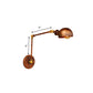 Frendorf | 4"/6.5" Dia Domed Metal Wandlamp Fixture Vintage Stil 1 Kop Studie Kamer Verstelbare Wandlamp Licht in Roest