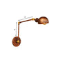 Frendorf | 4"/6.5" Dia Domed Metal Wandlamp Fixture Vintage Stil 1 Kop Studie Kamer Verstelbare Wandlamp Licht in Roest